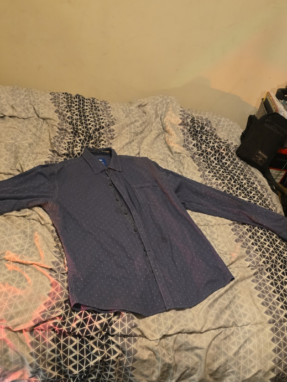 Michael Brandon Blue Checked Button-Up Shirt